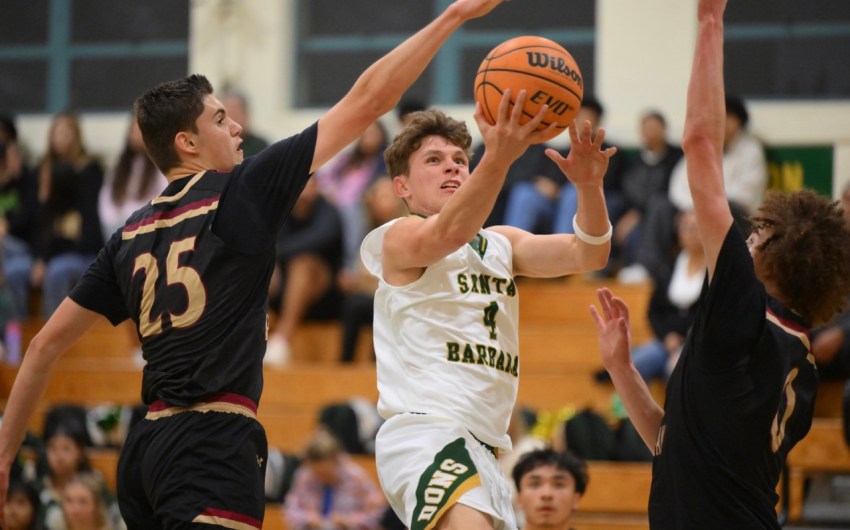 Santa Barbara High Boys Basketball Pulls Away Late to Defeat Oaks Christian